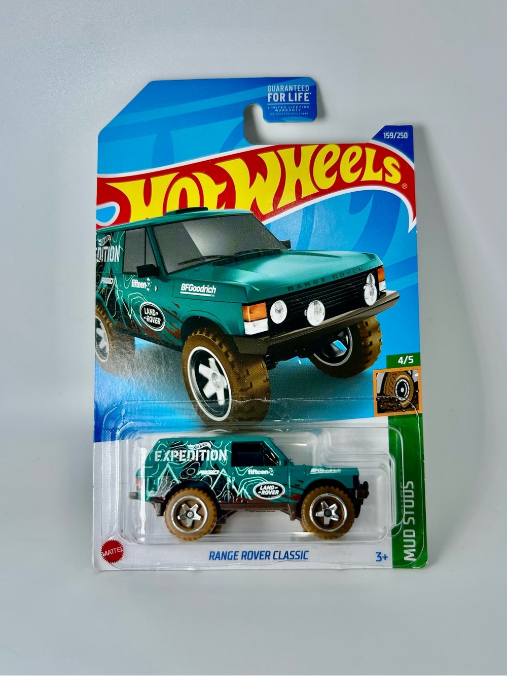 Hot Wheels Range Rover Classic Teal Blue HW Mud Studs 159/250 HCT76 NEW 2022 4/5